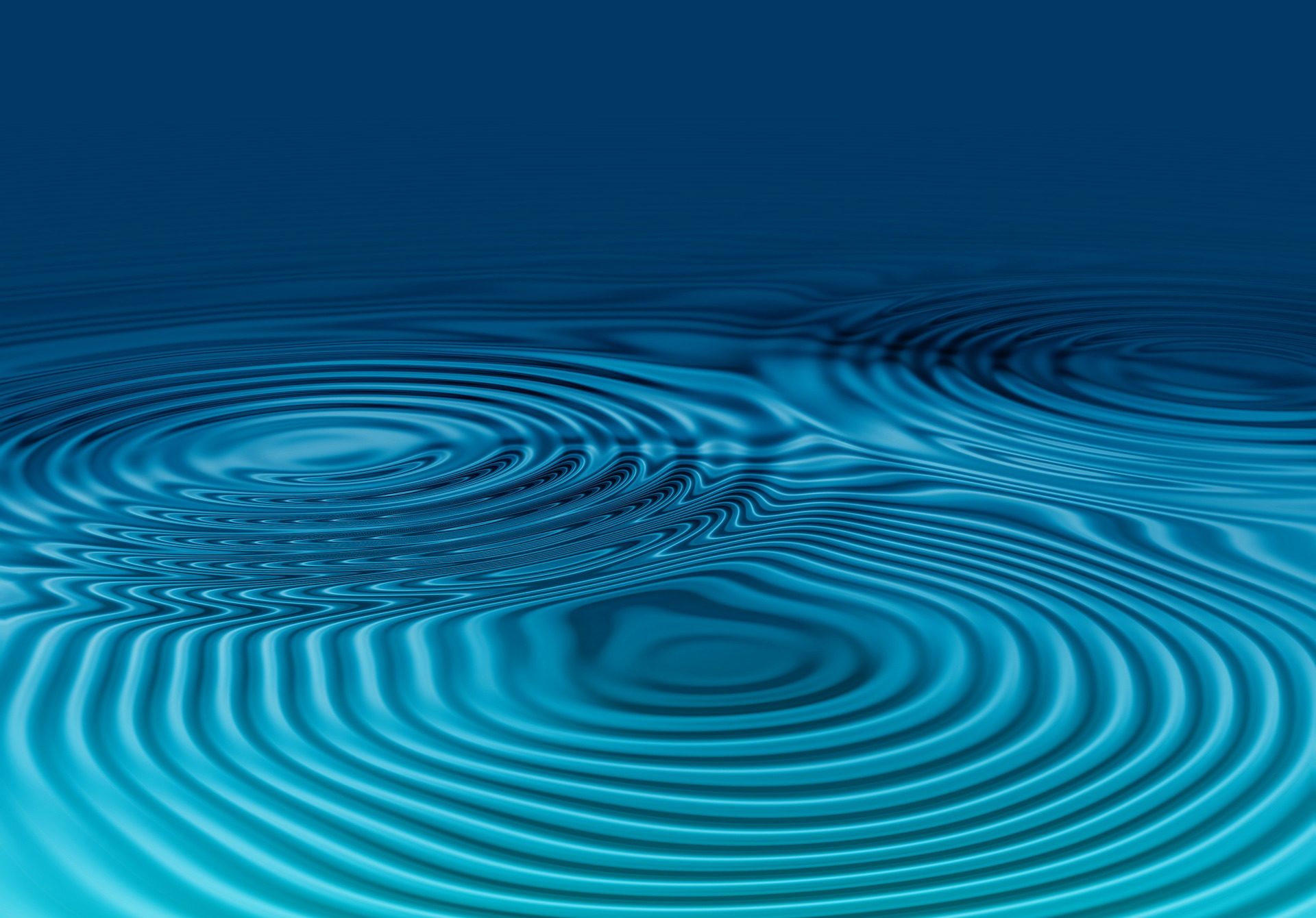 Blaue Wellen breiten sich wie Gefühle aus